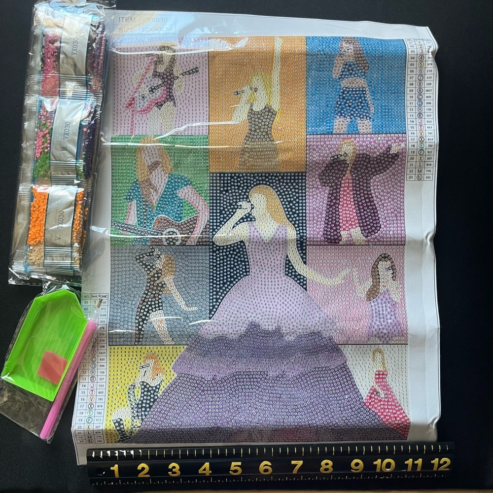 Diamond Paint by Numbers Craft Kit Taylor Swift The Eras Tour Poster Glue On